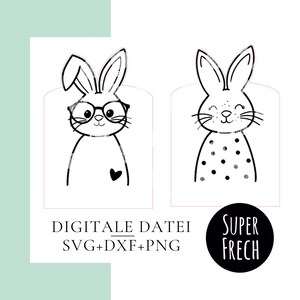 Laserdatei Osternkorb | Osternest für Kinder | DIY Geschenkverpackung | Hasen Basteln & Osterdekoration | SVG zum Basteln mit Kindern