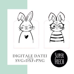 Laserdatei Osternkorb | Osternest für Kinder | DIY Geschenkverpackung | Hasen Basteln & Osterdekoration | SVG zum Basteln mit Kindern