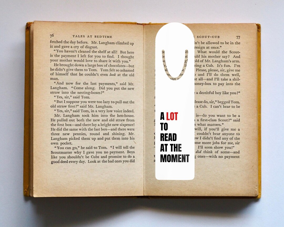 A Lot to Read at the Moment Aluminum Bookmark Book Lover Gift for ...