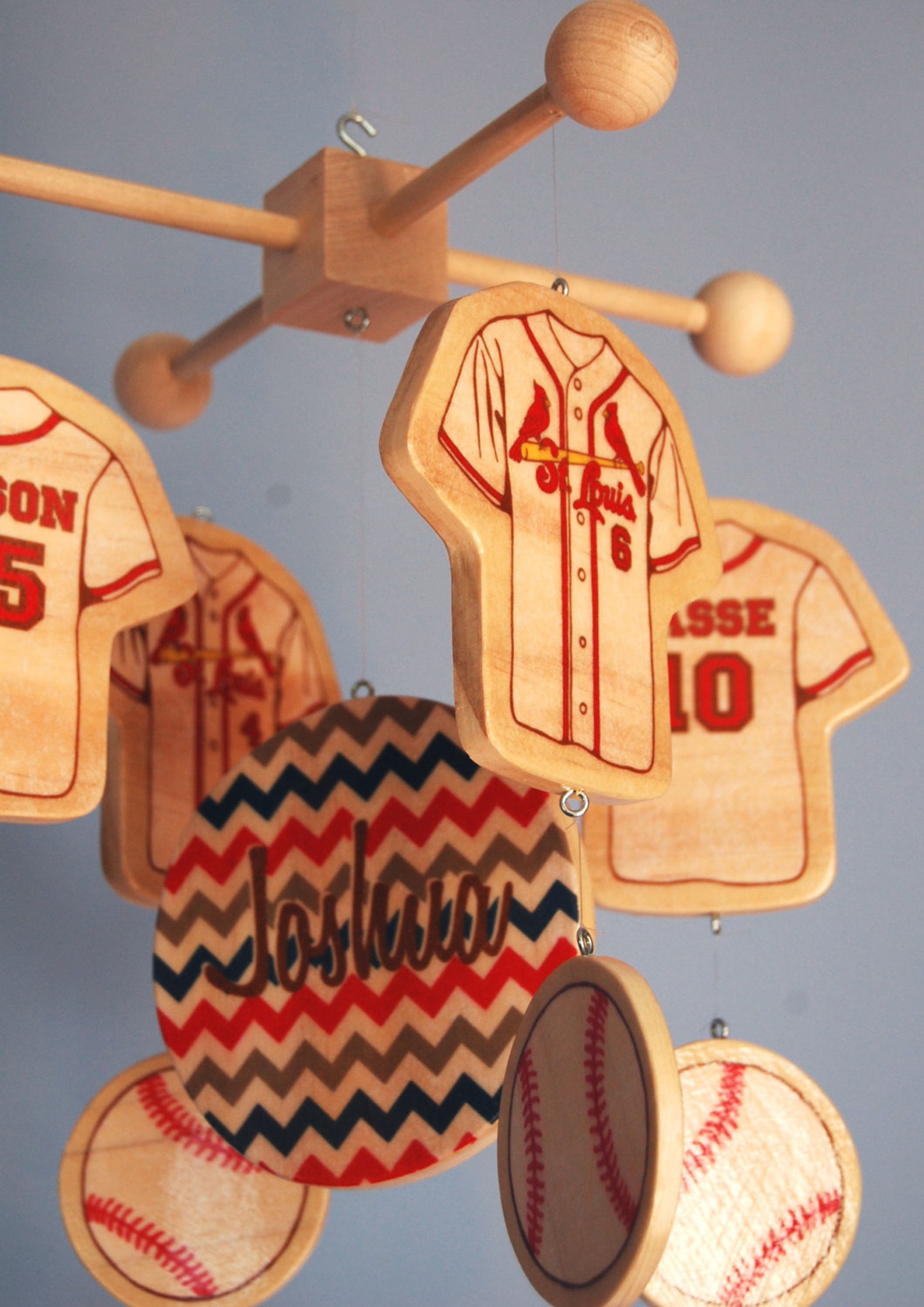 Baby Mobile Baseball Mobile Wooden Baby Mobile for Etsy