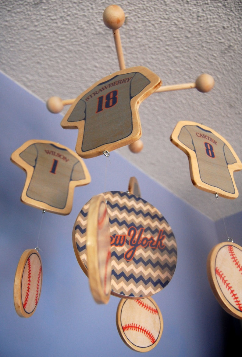 Baby Mobile Baseball Mobile Wooden Baby Mobile for Etsy