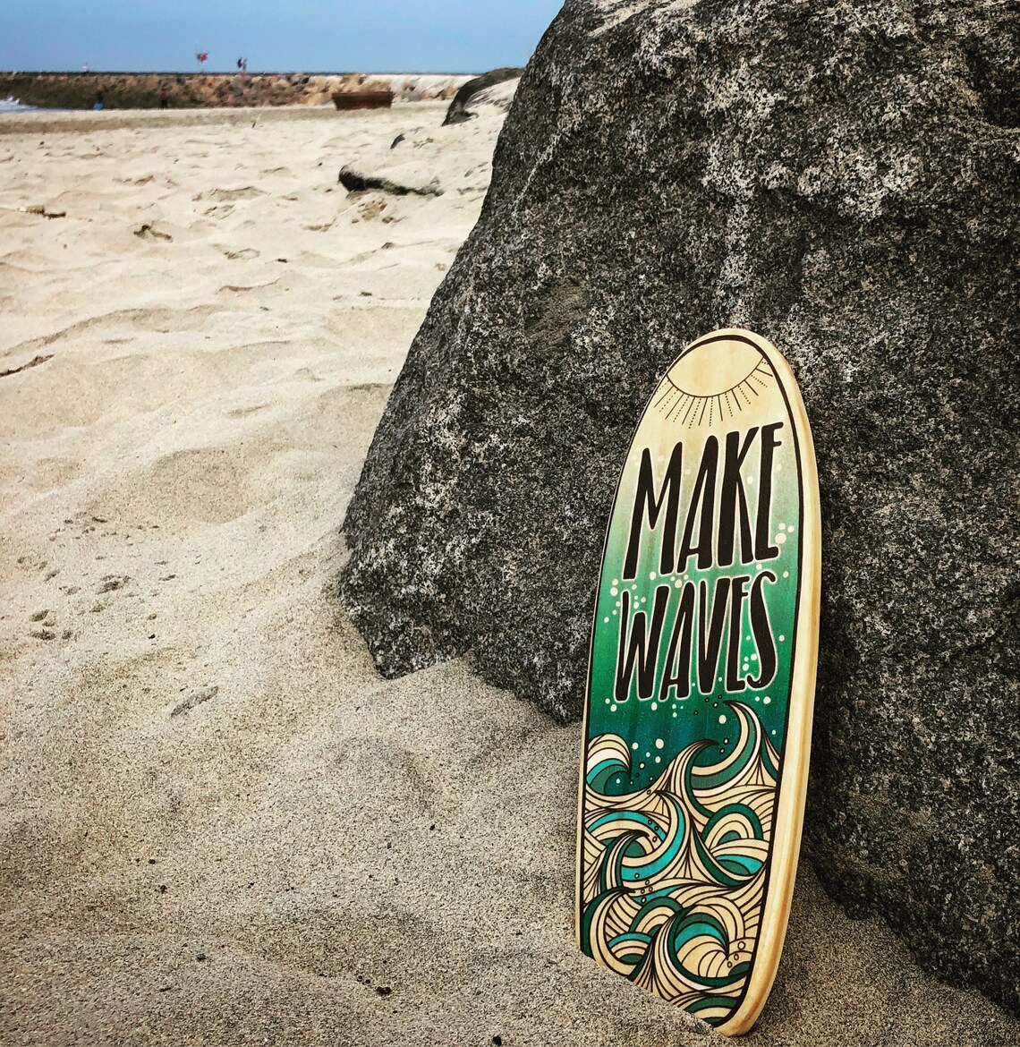 KLEINES Surfbrett aus Holz Single Board Strand Dekor Mini | Etsy