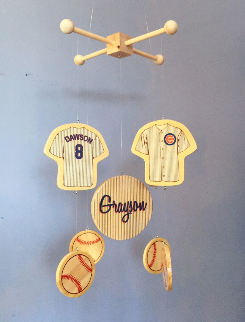 Baby Mobile Baseball Mobile Wooden Baby Mobile for Etsy