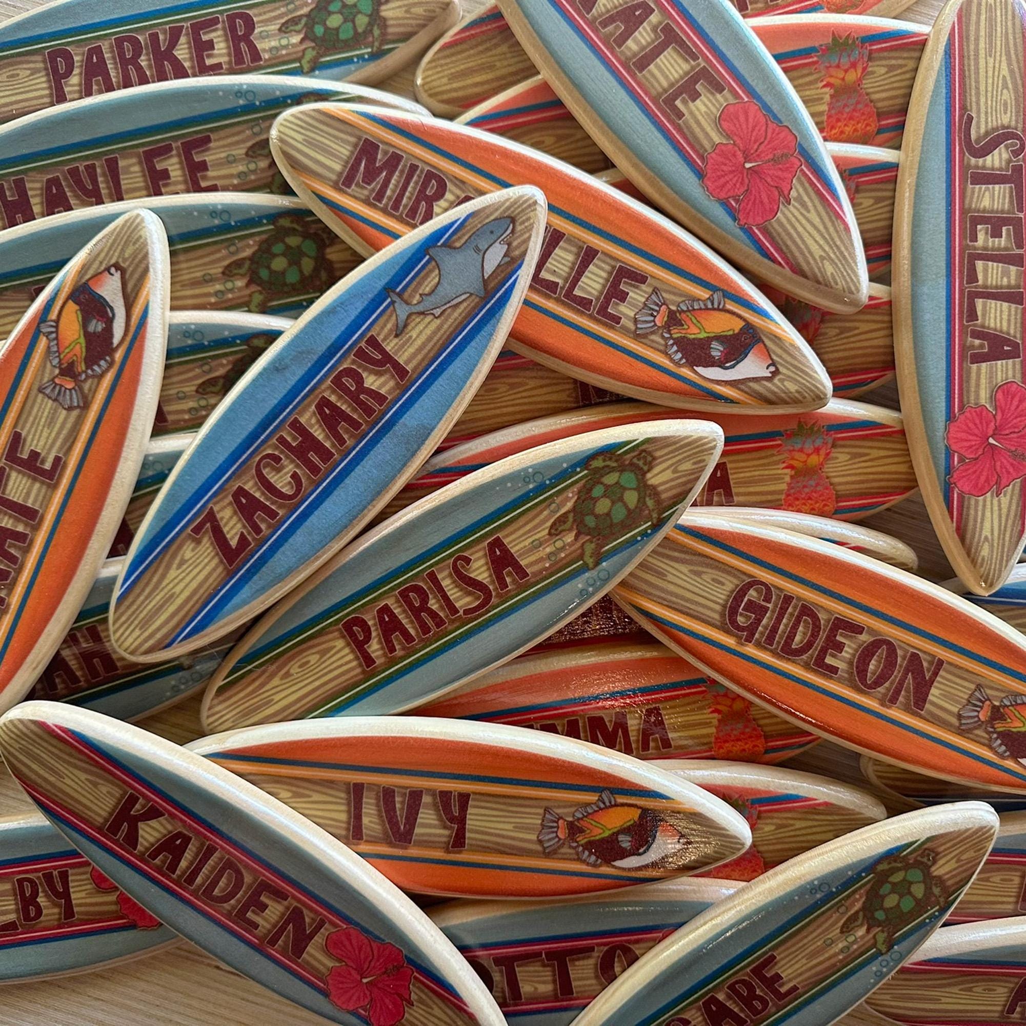 miniature wood surfboard インテリア miniature wood surfboard インテリア