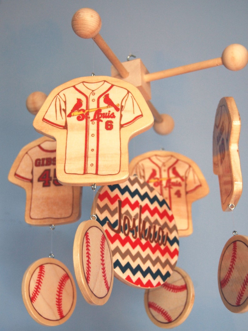 Baby Mobile Baseball Mobile Wooden Baby Mobile for Etsy