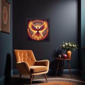 Rise and Rebirth Phoenix Wall Art