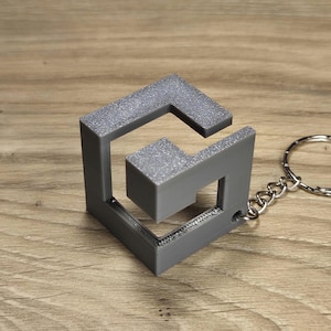 GameCube Logo Keychain, Perfect Retro Enthusiast Keychain