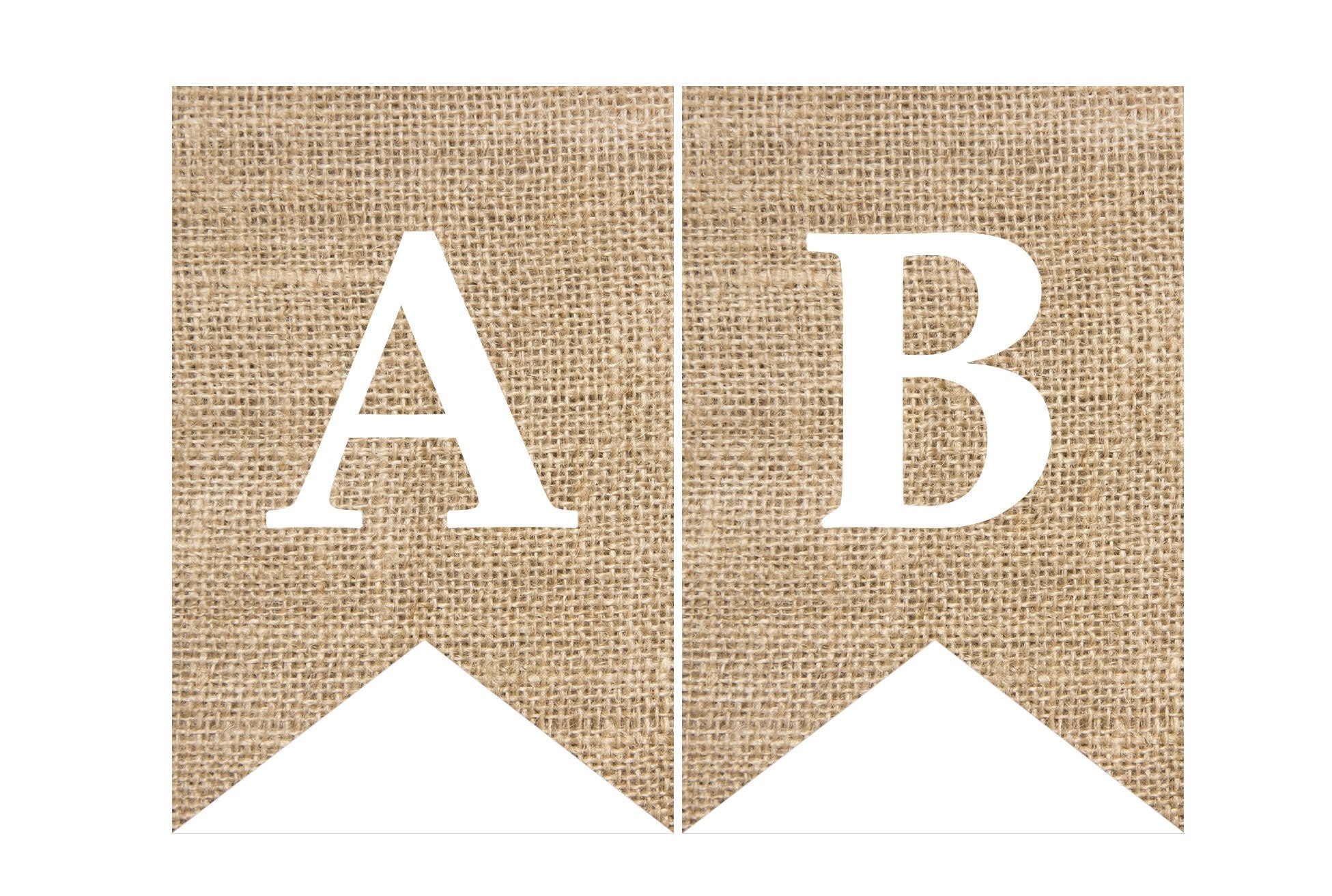 Instant Download Printable Digital Party Bunting Banner, White Letters ...