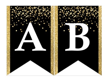instant download printable digital party bunting banner white etsy