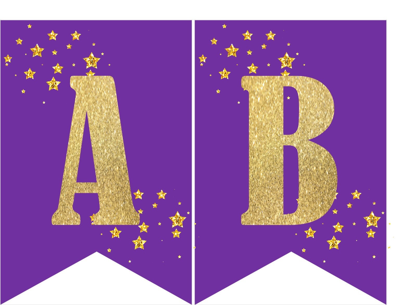 instant download printable digital party bunting banner gold etsy
