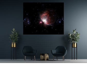 Impresión de la Nebulosa de Orión: Arte mural de astrofotografía del espacio profundo