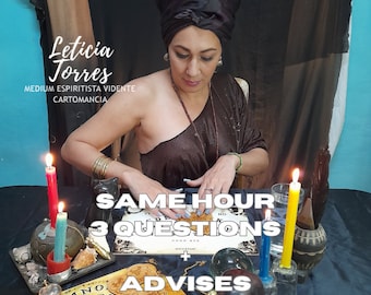 Psychic Tarot Reading: 3 Questions, Same Hour Guidance