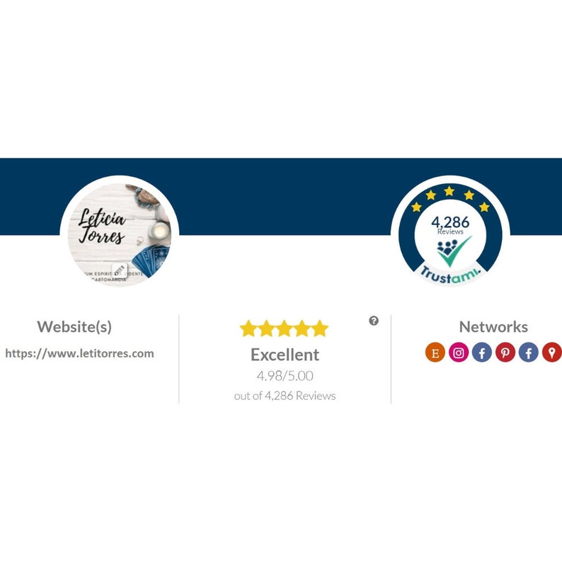 4.98 over 5 Stars Excellent Reviews. Psychic Medium Clairvoyant Leticia Torres. Divination. Psychic readings. Tarot Readings.Divination. Predictions. Love Spells. Chakra.