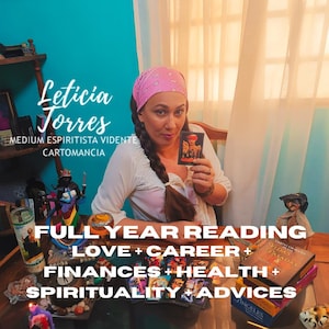 Full Year Psychic Reading by Clairvoyant Leticia | Tarot Forecast 98% Accurate | Economy, Love, Career Insights|Same Day Psychic Reading PDF