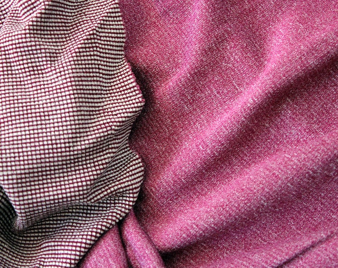 Merino Wool Fabric Polartec Power Wool Jersey Berry Etsy