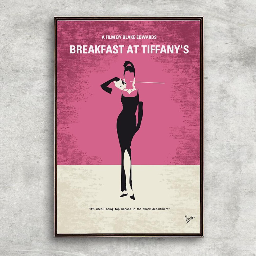 Breakfast at Tiffany's Movie Poster Minimalist Poster Home Decor Wall ...