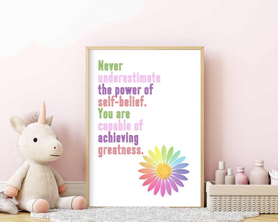 Power of Self Belief Printable Boho Classroom Decor Corner Poster School Counselor Kids ...