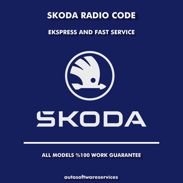 Skoda Radiocode ontgrendelen - Swing, Bolero, Stream, Symphony, Blues, Octavia, Fabia, Superb, Navigatie - Alle modellen garantie - Snelle service