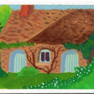 Forest Cottage - origineel schilderij