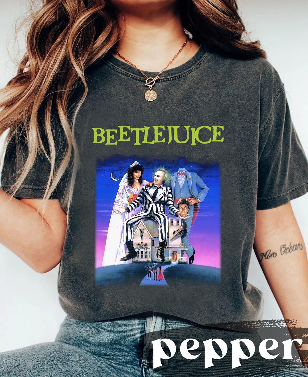 Beetlejuice 1988 Movie Shirt, Vintage Horror Beetlejuice Shirt ...