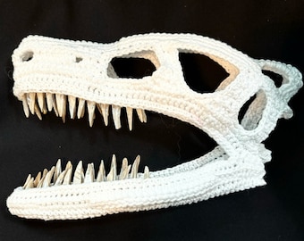 Clever Girl- Velociraptor Skull Crochet Pattern