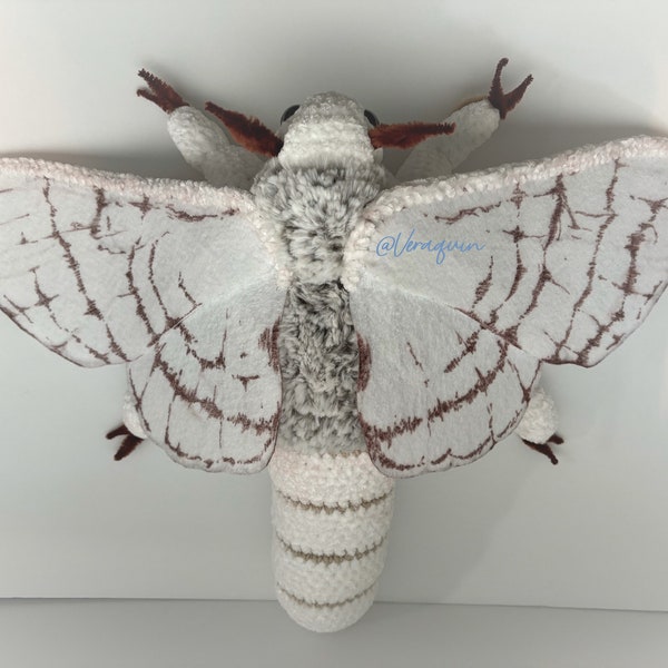 Silk Moth Realistic Crochet Pattern