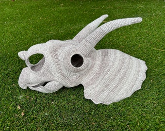 Chomp- Triceratops Skull Crochet Pattern