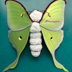 Luna Moth Realistic Crochet Pattern