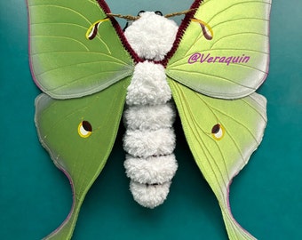 Luna Moth Realistic Crochet Pattern