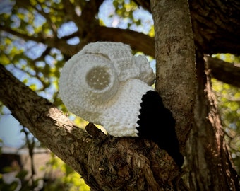 Archie- Great Horned Owl Skull Crochet Pattern