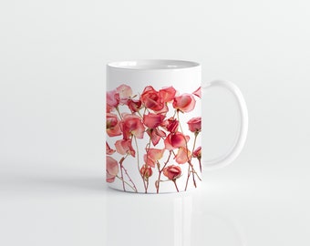 Blumen Tasse, Wildblumen Cottagecore Kaffeetasse, Blumen Garten Liebhaber, Geschenk für Mutter Beste Freundin, Floral Natur Frühling