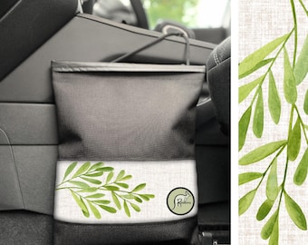 LEAVES- Car garbage bag, trash disposal, rubbish bin, auto accessory tidy reusable washable waterproof Roobins