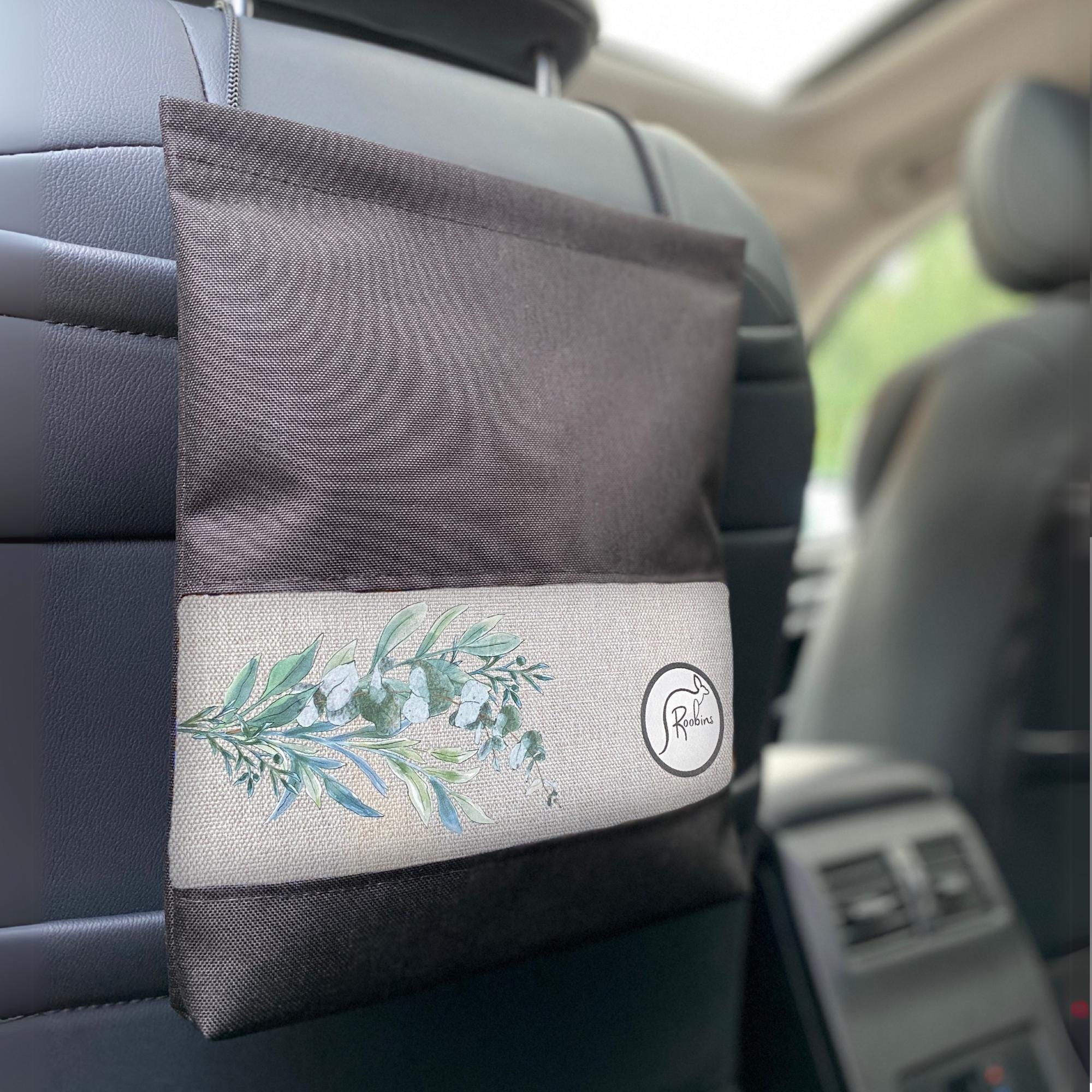 EUCALYPT - Car garbage bag, trash disposal, rubbish bin, auto accessory tidy reusable washable waterproof Roobins