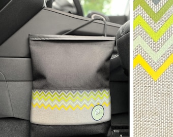 ZIGZAG - Car garbage bag, trash disposal, rubbish bin, auto accessory tidy reusable washable waterproof Roobins