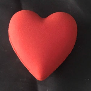 Large BLEEDING HEART Blood Red Bath Bombs, You Choose the Fragrance image 1