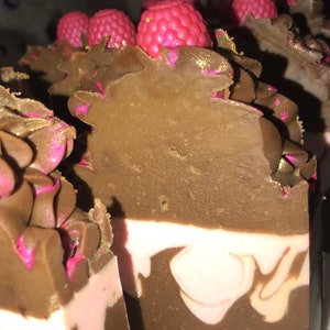 Raspberry Chocolate Truffle Artisan Soap DELICIOUS DESSERT SERIES image 5