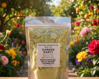 Garden Party BATH BOMB Crumbles | Bath Fizzies | Fizzy Bath Bombs | Gifts