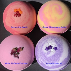 Large Bath Bombs COCKTAIL Bath Bomb You Choose the Scent Bath Bomb Fizzy Bath Bombs Tropical Cocktail Collection image 4
