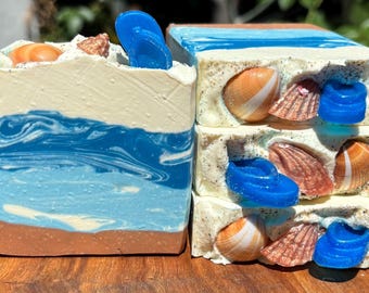 KULU BAY Soap | Flip Flop Soap | Beach Soap | TROPICAL Escape Series | Ocean Soap | Tropical Soap | Island Soap | Sea Shell Soap