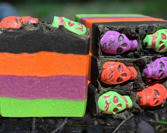 DAY of the DEAD SOAP | Dia De Los Muertos | Skull Soap | Halloween Soap | Autumn Soap | Fall | Sugar Skull | Thanksgiving | Self Care Gift