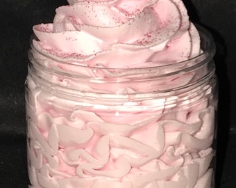 PINK SUGAR Whipped Soap | Bath Whip Scrub | Bath Butter | Body Soap | Body Frosting Sugar Scrub | Artisan Soap