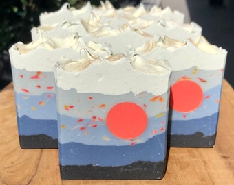 SUNSET NIRVANA Artisan SOAP | Sunrise Soap | Summer Soap | Sun Soap | Beach Soap | Tropical Soap