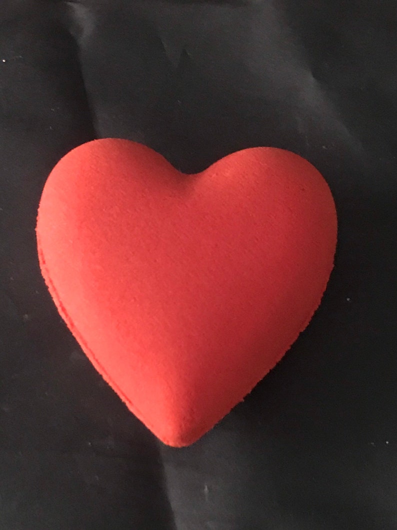 Large BLEEDING HEART Blood Red Bath Bombs, You Choose the Fragrance image 1