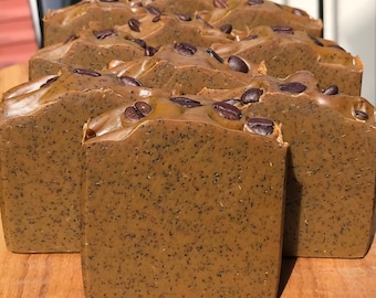 ESPRESSO SOAP | Caffeine & COFFEE Scrub Soap |  Exfoliating | Bestseller