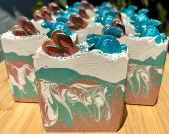 SEA TURTLE Soap | Côte d'Azur Soap | Ocean Soap | Artisan Spa Soap | Body Soap | Best Seller | Flip Flop Soap