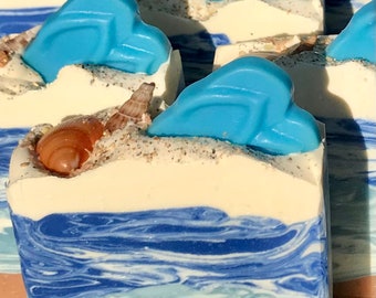 KULU BAY Soap | Flip Flop Soap | Beach Soap | TROPICAL Escape Series | Ocean Soap | Tropical Soap | Island Soap | Sea Shell Soap