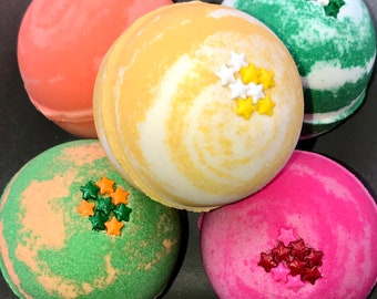 HAPPY HOUR COCKTAIL Bath Bombs | Large Fizzy Bath Bomb | Tropical Cocktail Collection | You Choose the fragrance