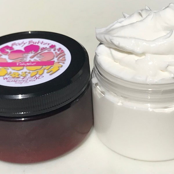 PIKAKE BODY BUTTER - Best Selling Body Cream Moisturizer-Pikake Hawaiian Jasmine - Natural, Paraben-free, no color added - 5oz