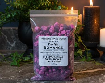 Dark Romance BATH BOMB Crumbles | Bath Fizzies | Fizzy Bath Bombs | Gifts