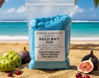 Island Life BATH BOMB Crumbles | Tropical Bath Fizzies | Fizzy Bath Bombs | Gifts